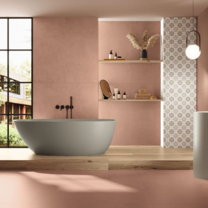 Bañera ovalada independiente Adra en Solid Surface