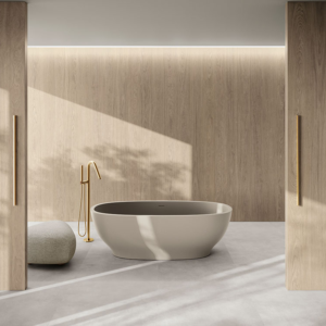 Bañera ovalada independiente Altea – Solid Surface