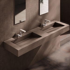Lavabo integrado porcelánico Enea a medida