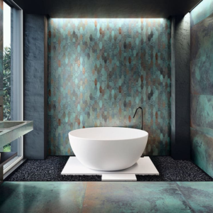 Lavabo integrado porcelánico Enea a medida